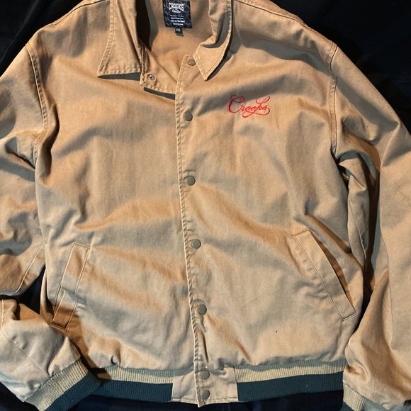 Crooks & Castles Other - Crooks & Castles Brown Bomber/Letterman Jacket